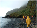 Visitors on Salt Beach Inaccessible
